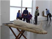 Stuart Brisley's 'Louise Bourgeois' Leg', part of the exhibition on prosthetics at the Henry Moore Institute, Leeds.